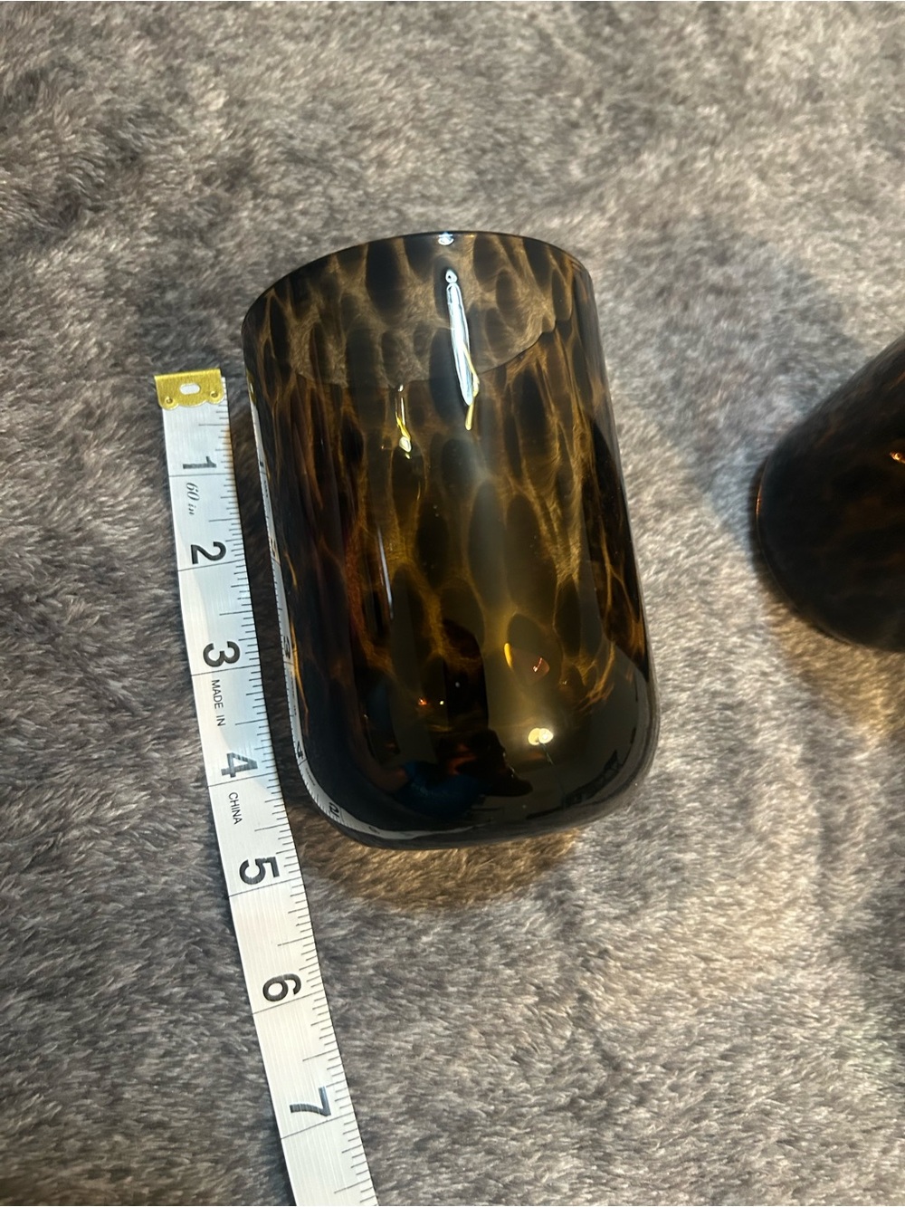 Tortoise Shell glassware - Picture 3 of 3